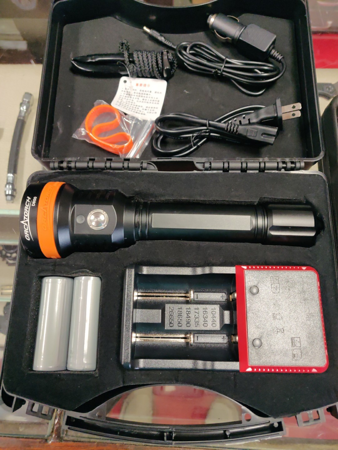 ORCATORCH D850 2500 Lumen Primary Dive Light, 6 Degrees Narrow Beam