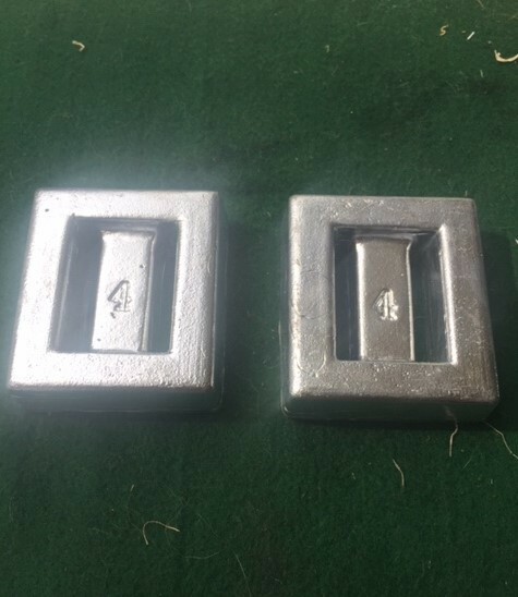 Two 4 lb Lead SCUBA or Snorkeling Dive Weights