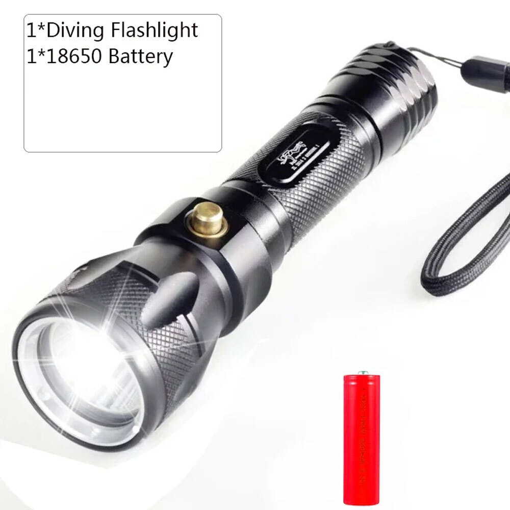 Underwater Powerful 70 LED Diving Flashlight Super Bright Scuba Dive Torch Lamp