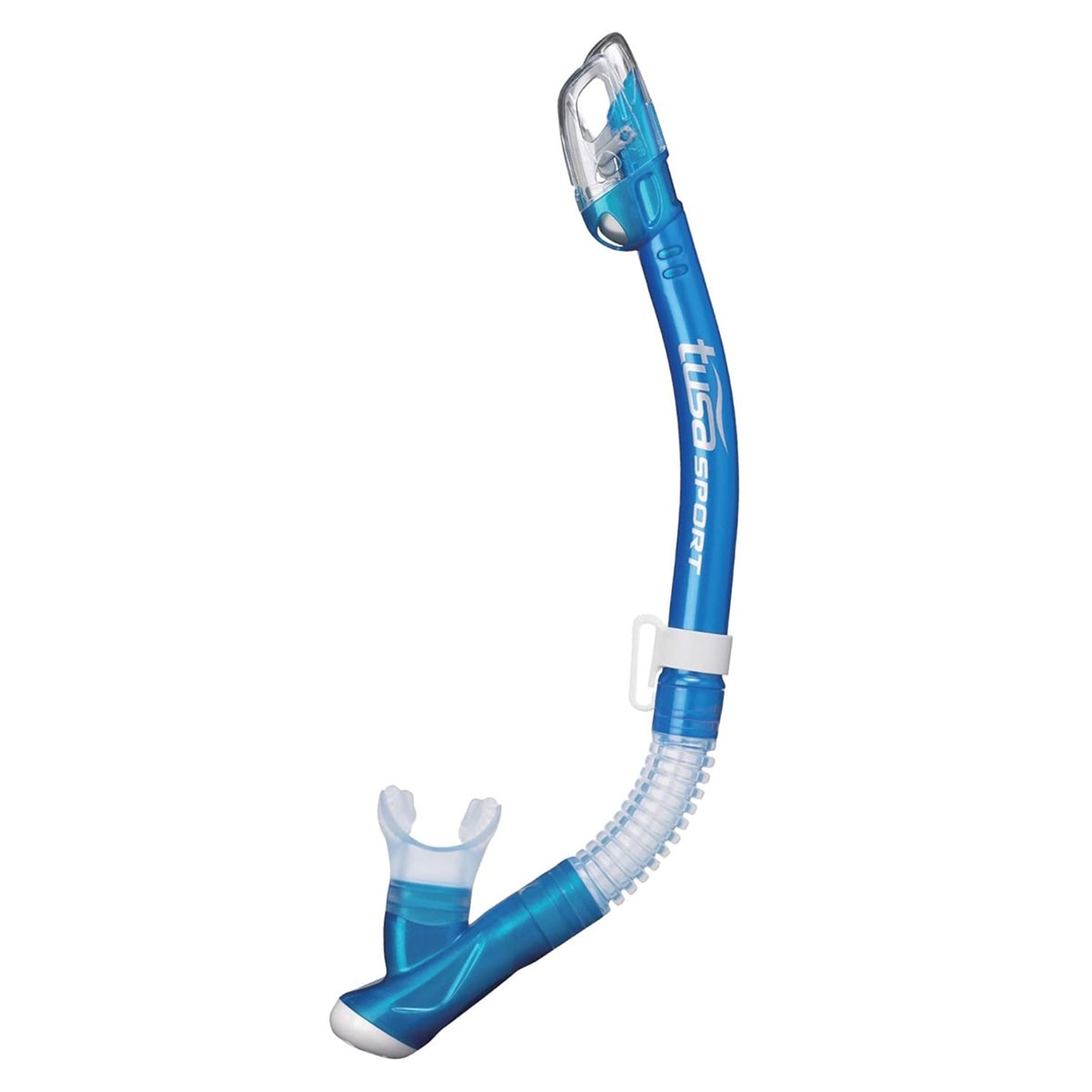TUSA Imprex 3-D Adult Fishtail Blue Mask and Snorkel Combo, Reusable Travel Bag
