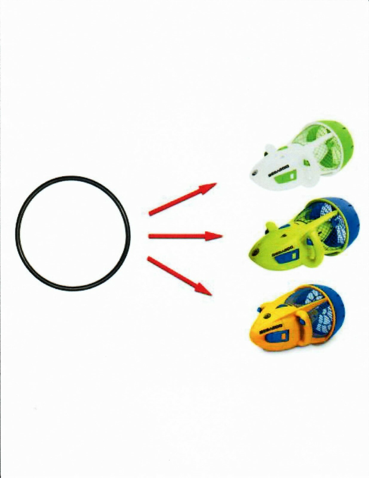 Sea-Doo Dolphin & Yamaha Seal Underwater Sea scooter Battery Compartment O-ring