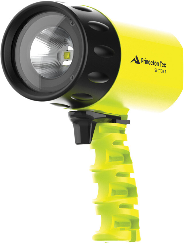 New Princeton Tec Sector 7 Dive Light Neon Yell S722-NY