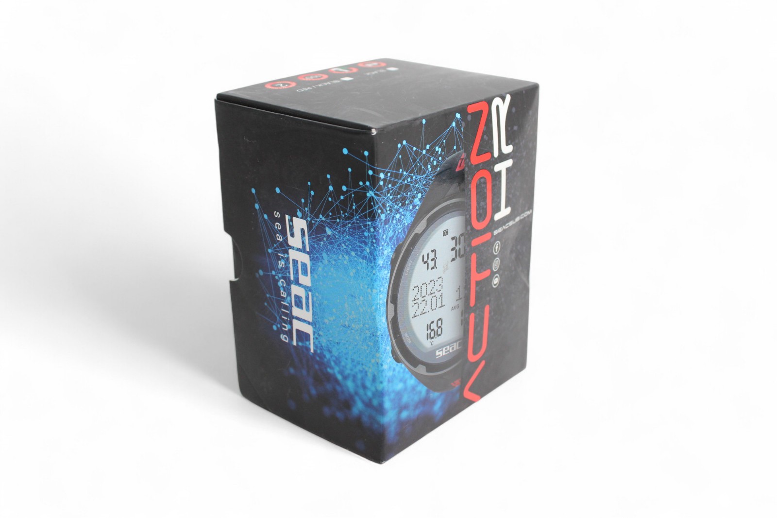 Seac Action HR Dive Computer Scuba Freediving Gauge Mode with LCD Display