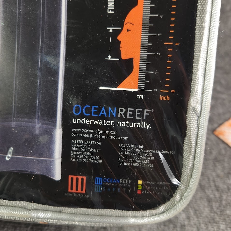 Ocean Reef Aria Full Face Snorkel Mask-Gray-S/M- Preowned