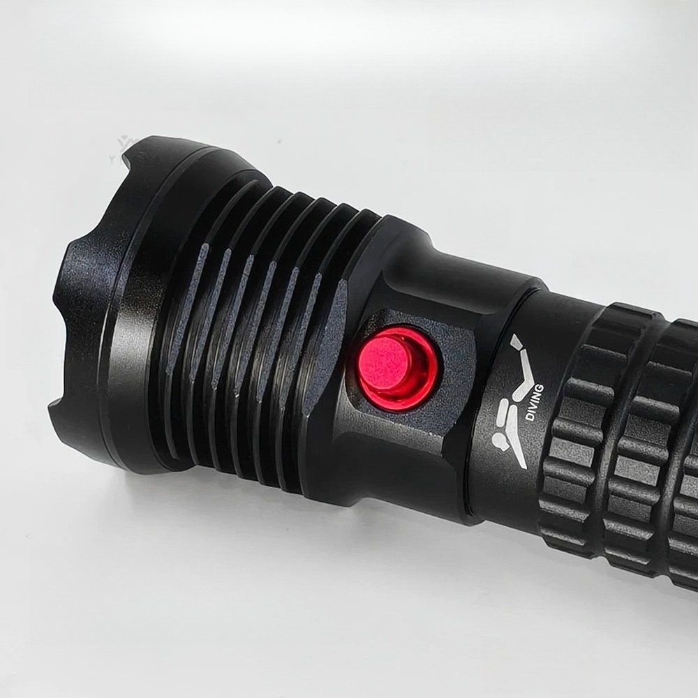 3000LM Dive Torch P70 Diving Flashligh Battery Underwater Diving Fishing Lamp