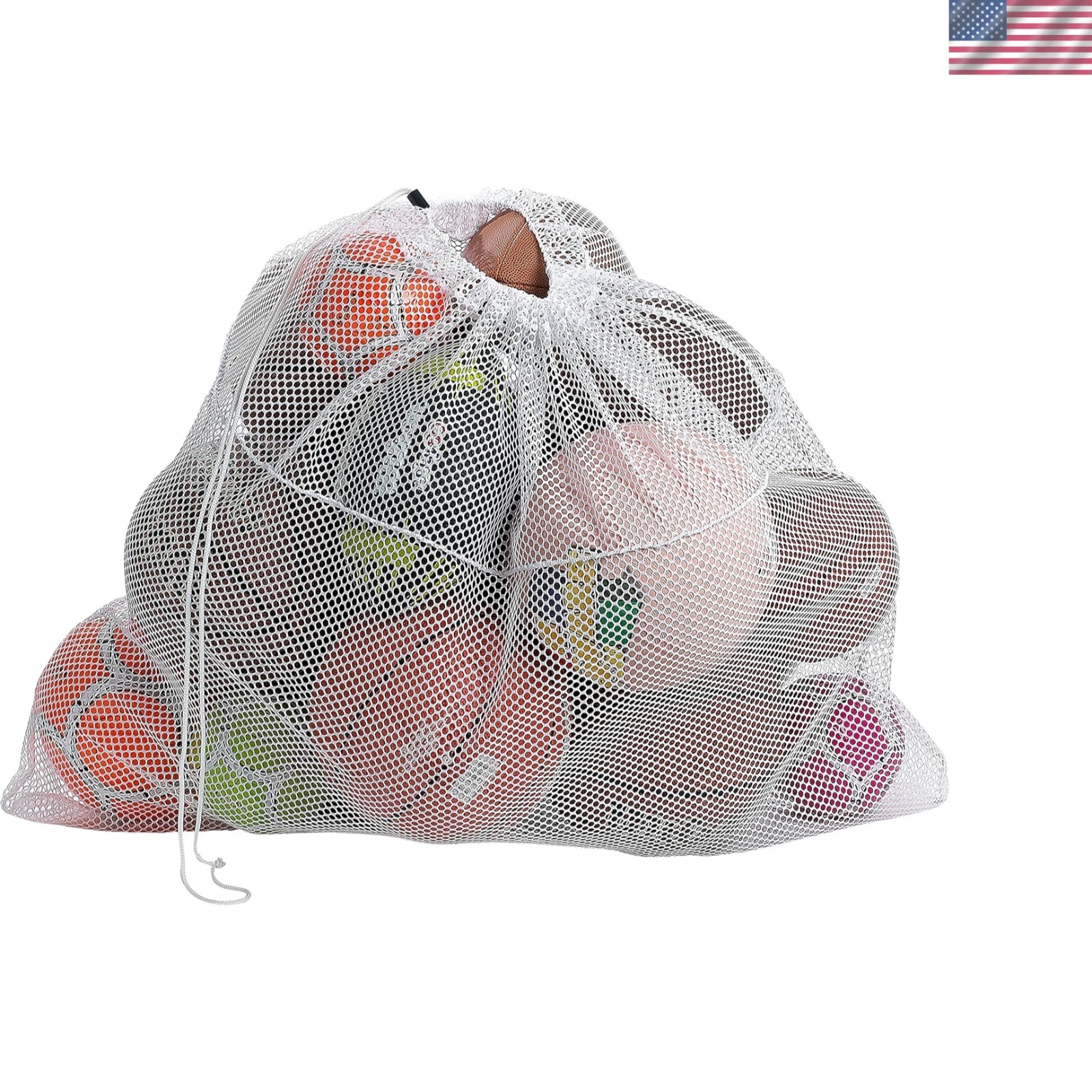 Expandable Mesh Sports Equipment Bag – Portable 24″ x 36″ for Coaches & Players