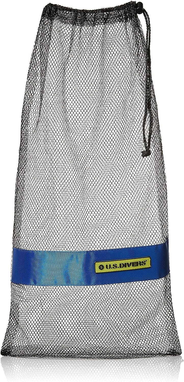 U.S. Divers Deck Mesh Bag 13×25 Aqua Lung Fitness Swim Scuba Black Gym Gear tote