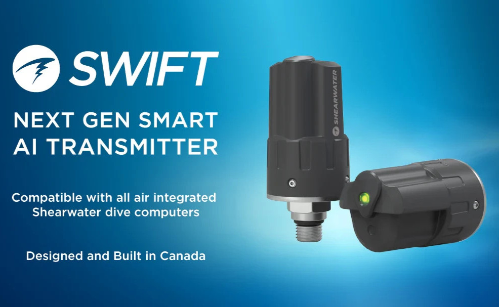 Shearwater Swift Scuba Dive Wireless Computer Transmitter + Case (Oceanic Aeris)
