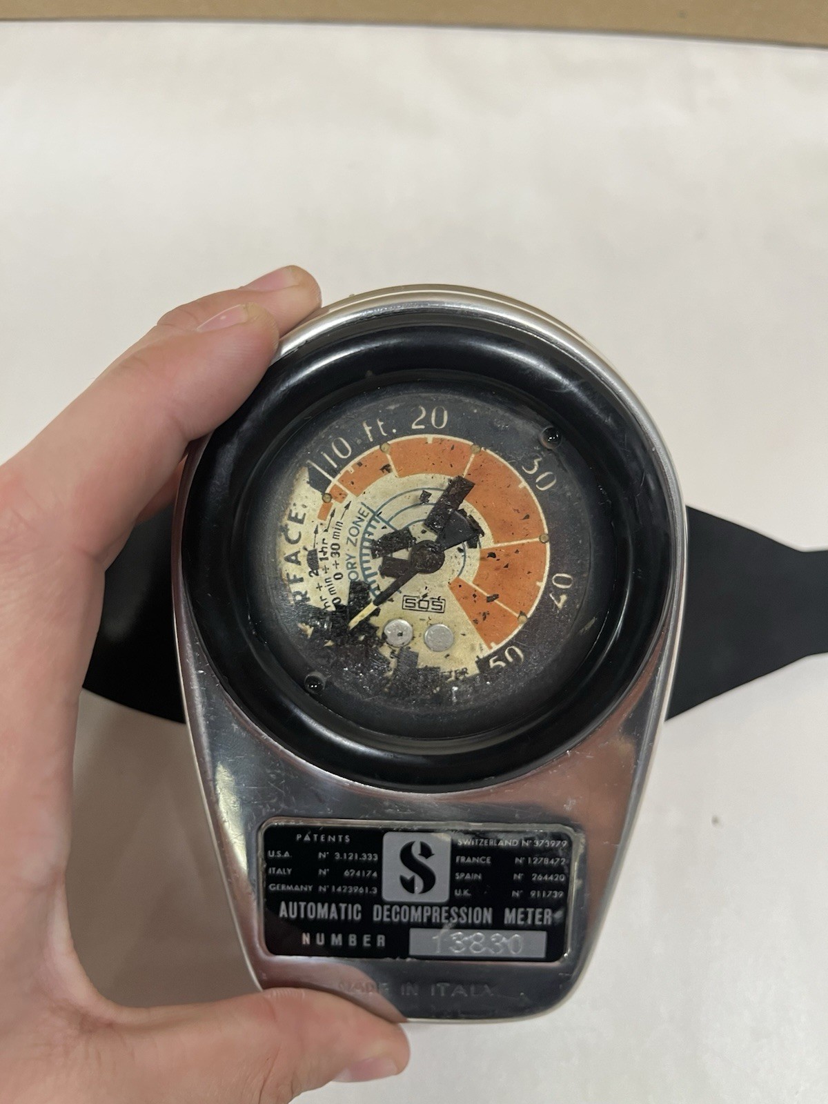 Vintage Scubapro SOS Automatic Decompression Meter