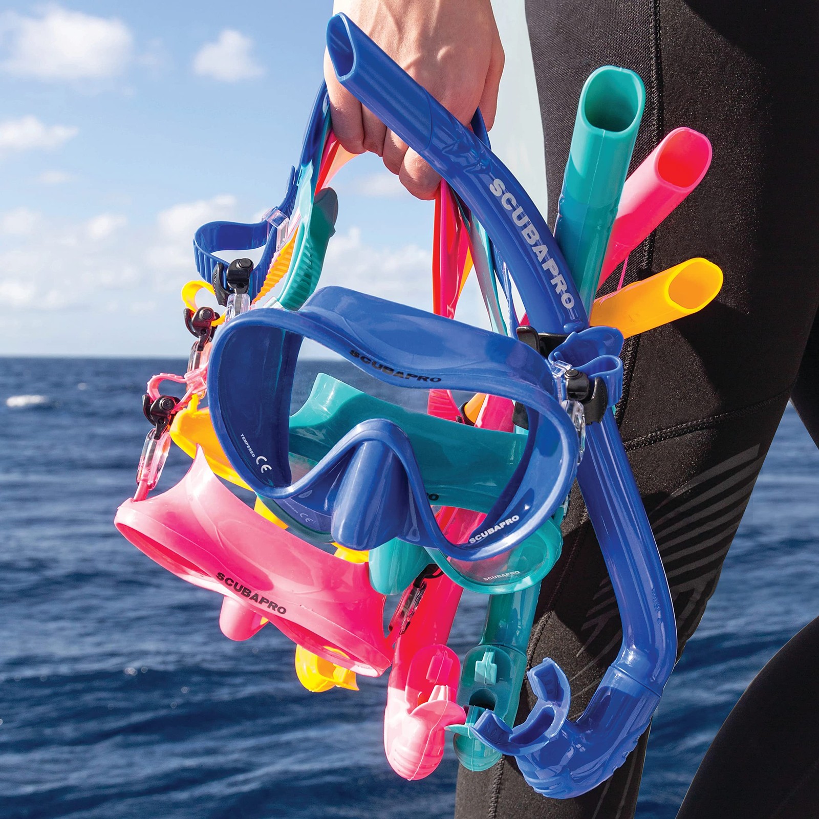 SCUBAPRO Apnea Snorkel for Freediving, Foldable J-Tube Design One Size, White