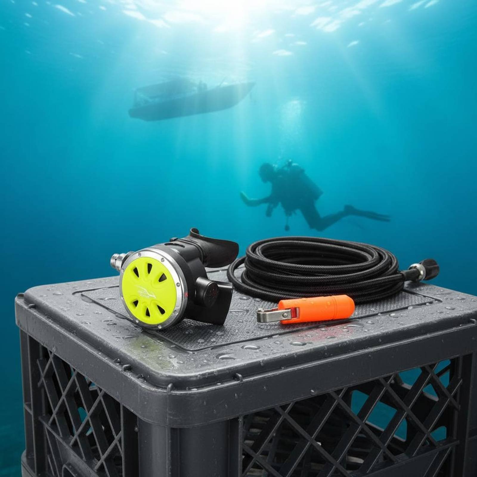 Non-Adjustable Breathing Stage Comfortable Fit Dive Gear High Visibility