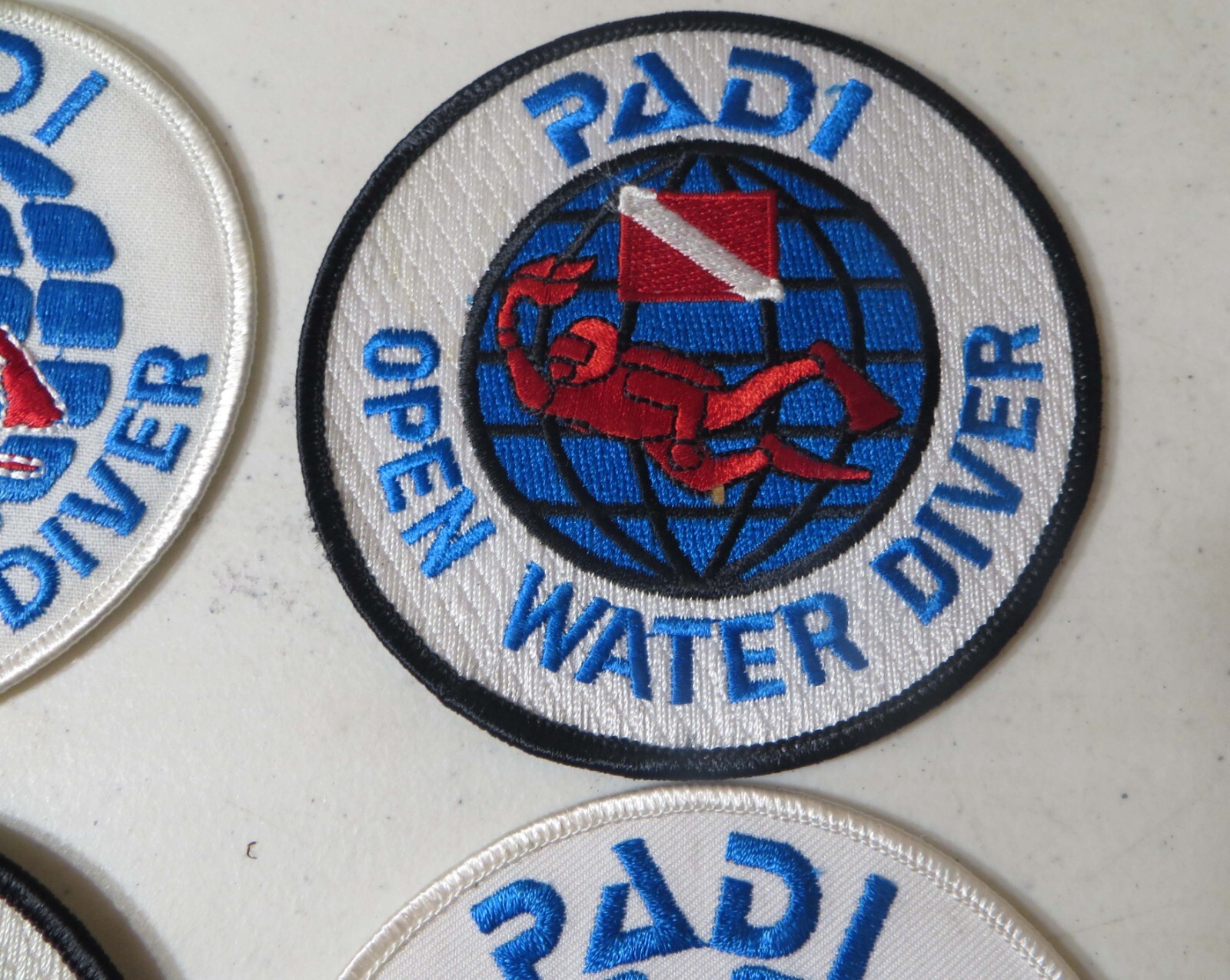 PADI LOT DIVER SCUBA DIVE PATCHES 4″ ADVANCED OPEN WATER LOT B