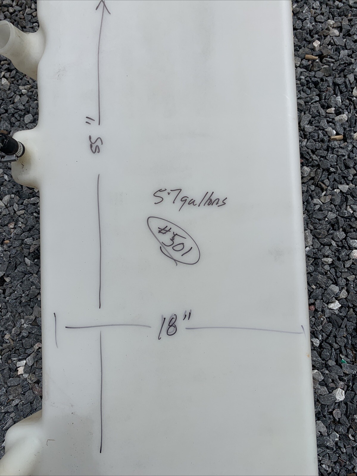 Marine Fuel Tanks Poly Gas Tank Fuel Cell 57 Gal Bass Boat Style 501