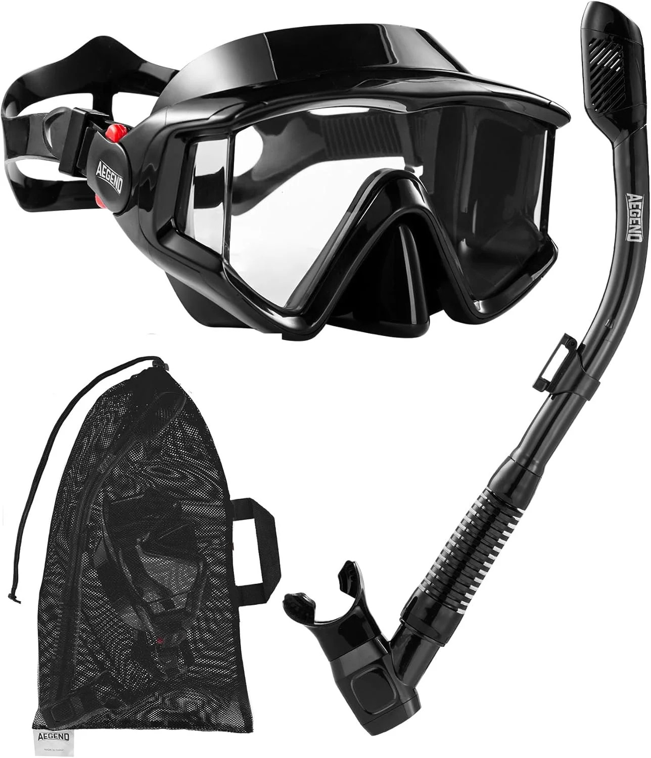 Aegend Snorkeling Gear for Adults Youth Kids, Snorkel Mask with Top Dry Valve –