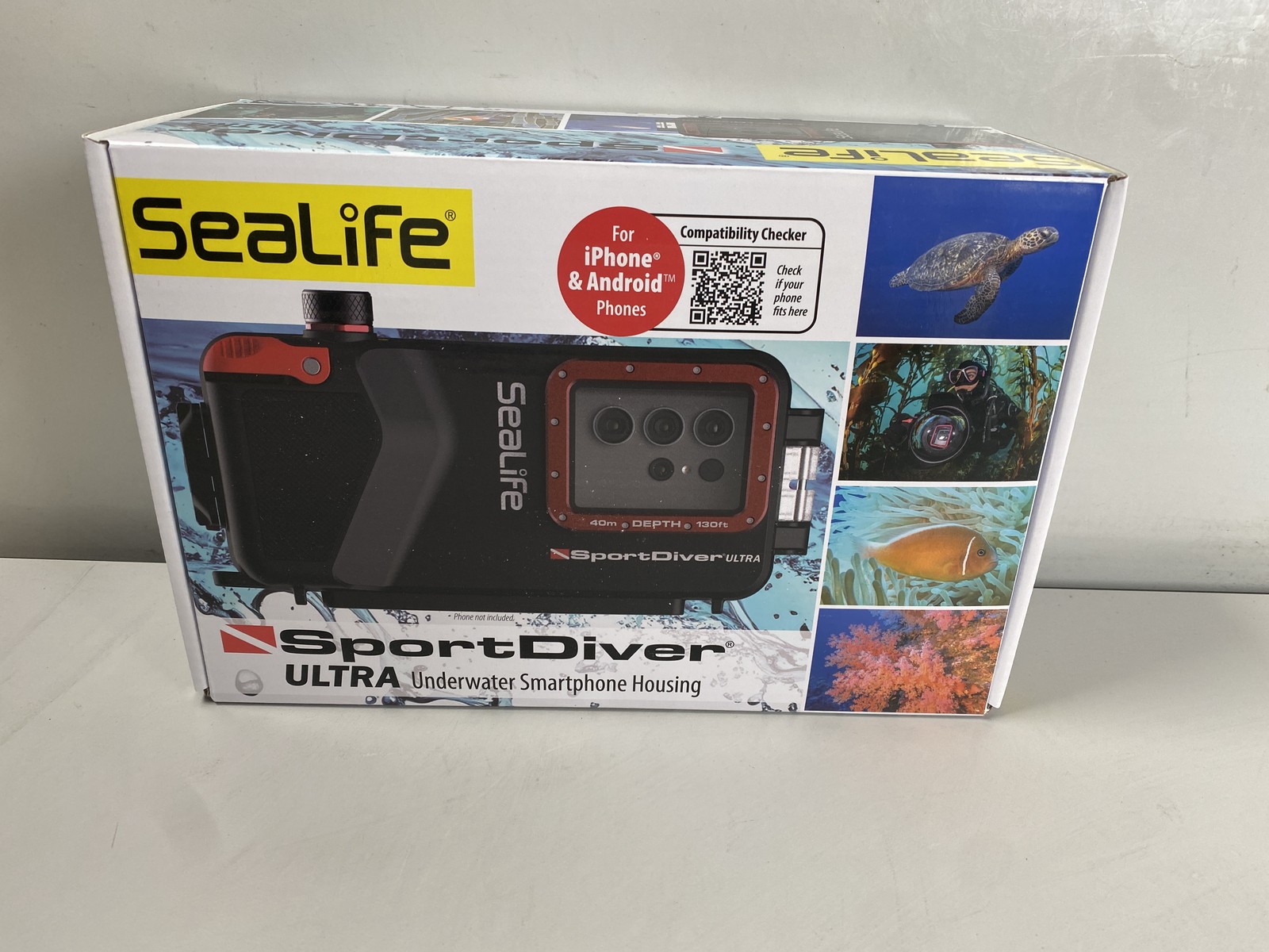 Sealife SportDiver Ultra Underwater Smartphone Housing – Black/Red (SL405)