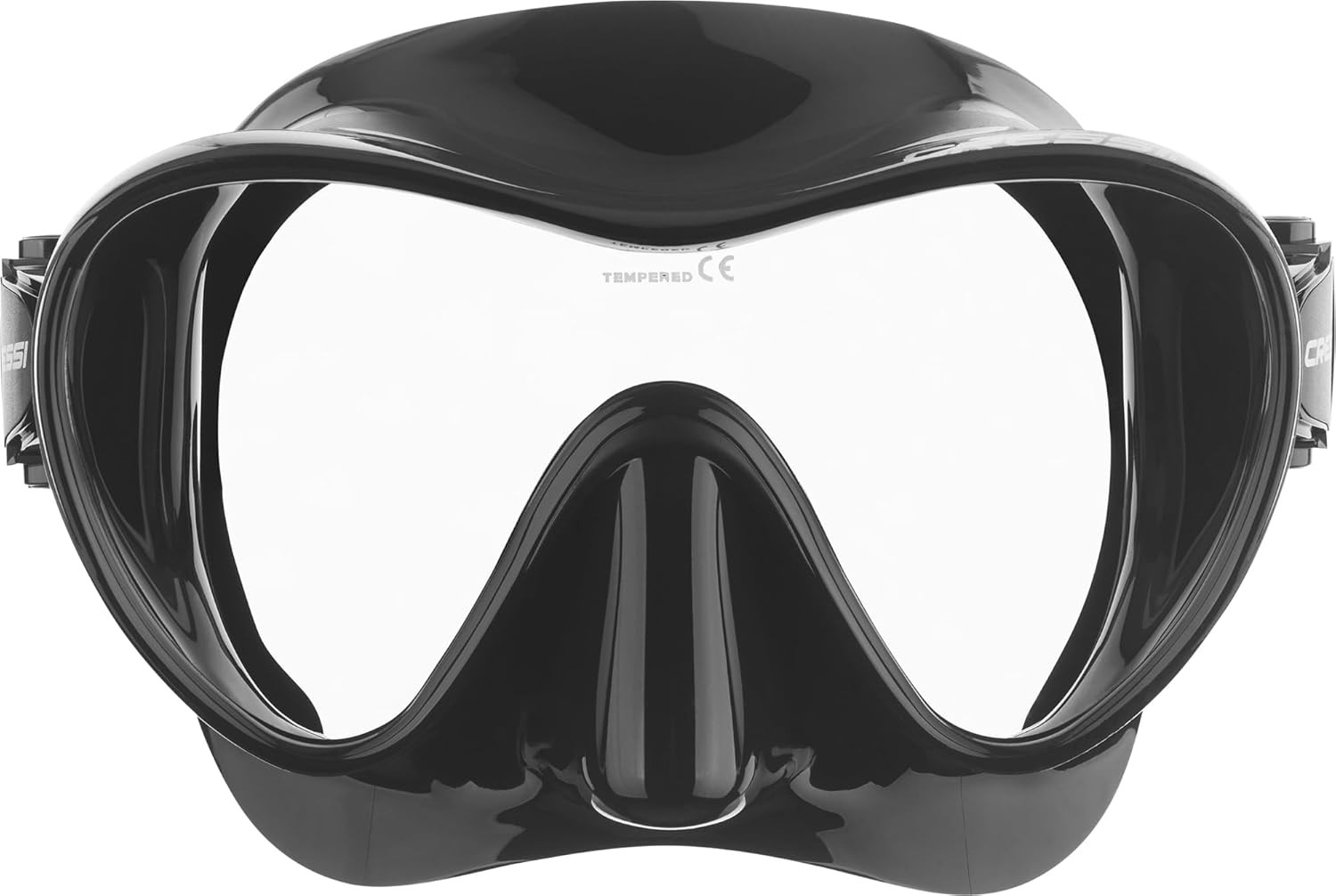 F1 Frameless Snorkeling Mask – Tempered Glass Lens – Low-Volume for Easy Clearin