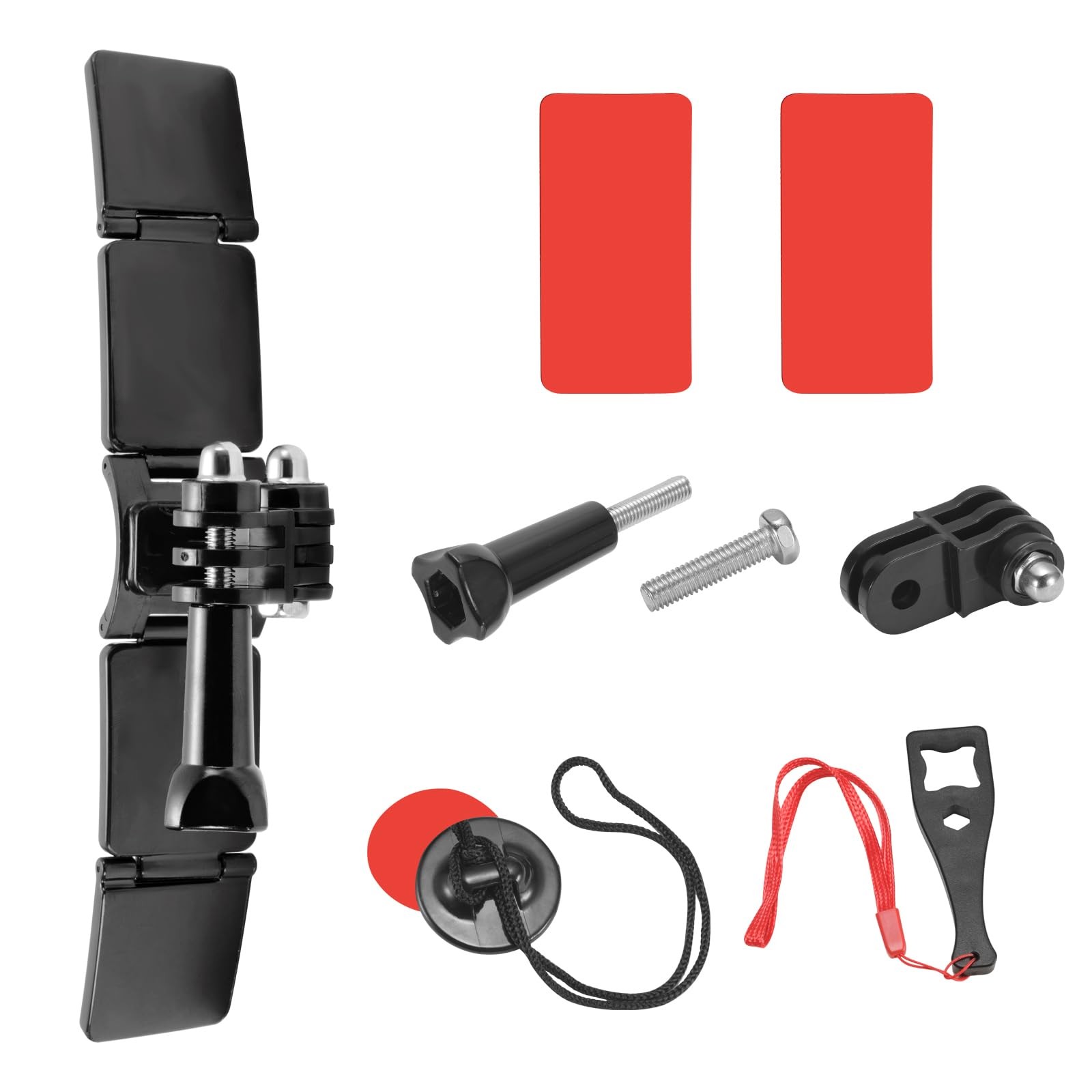 Lupholue Motorcycle Helmet Chin Mount Kits with Adhesive Curved Pads…