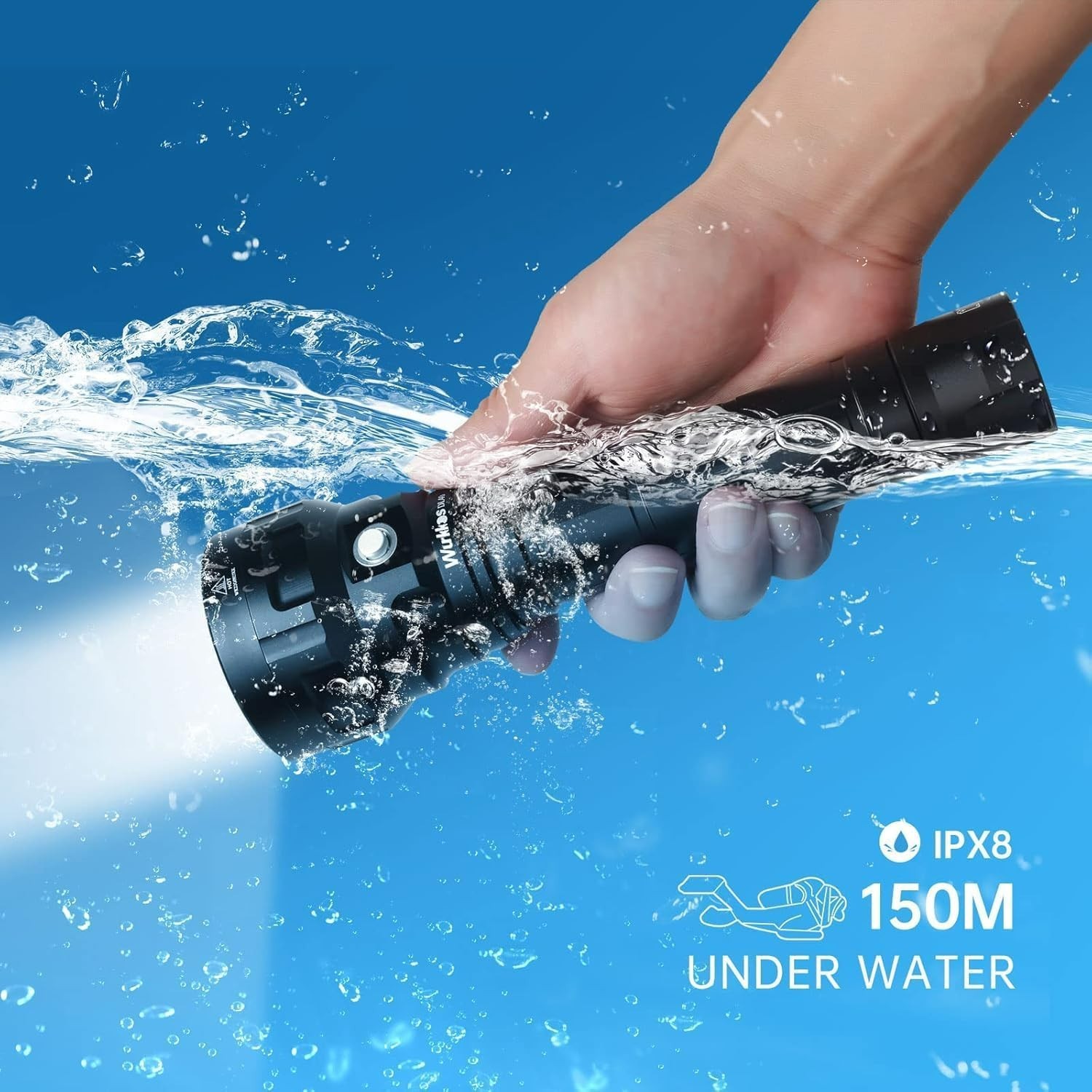 Wurkkos DL40 Diving Flashlight, Bright Max 5000 Lumen Scuba Dive Light with 4