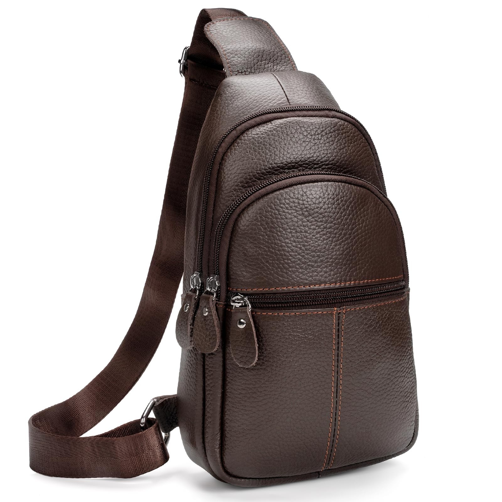 molshine Genuine L 28 x W 16 x H 9 cm/L 11.02 x W 6.30 x H 3.54 inches, Brown