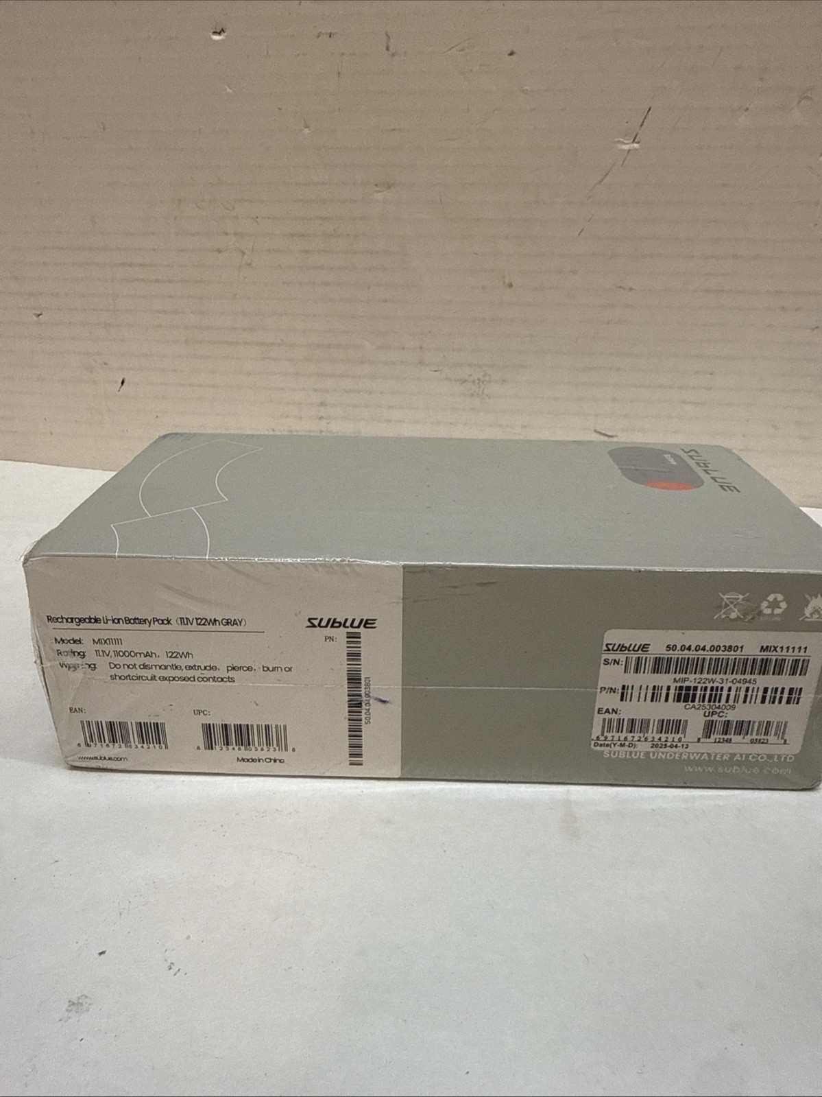 Sublue US Whiteshark Mix 11,000mAh 122Wh Battery MIX11111