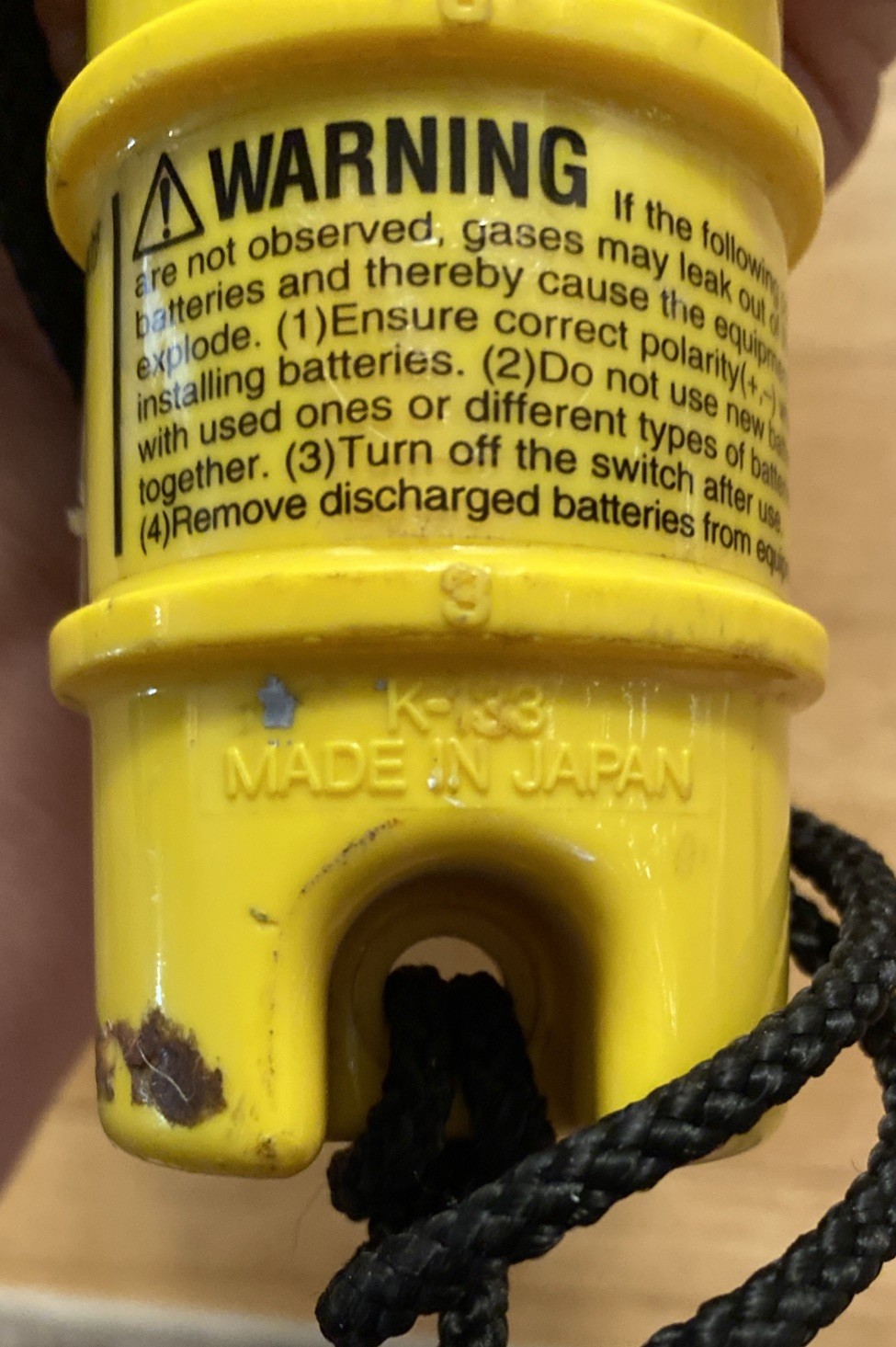 2) TOSHIBA underwater light yellow K-133 RARE