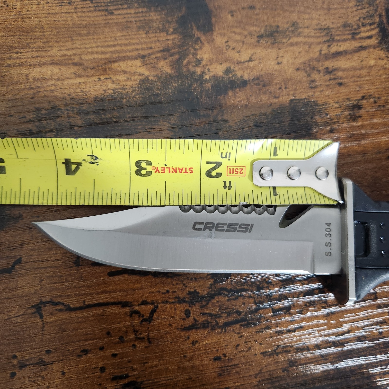 Cressi Sub Skorpion Dive Knife Stainless Steel w/Sheath SCUBA Diving Leg or BCD
