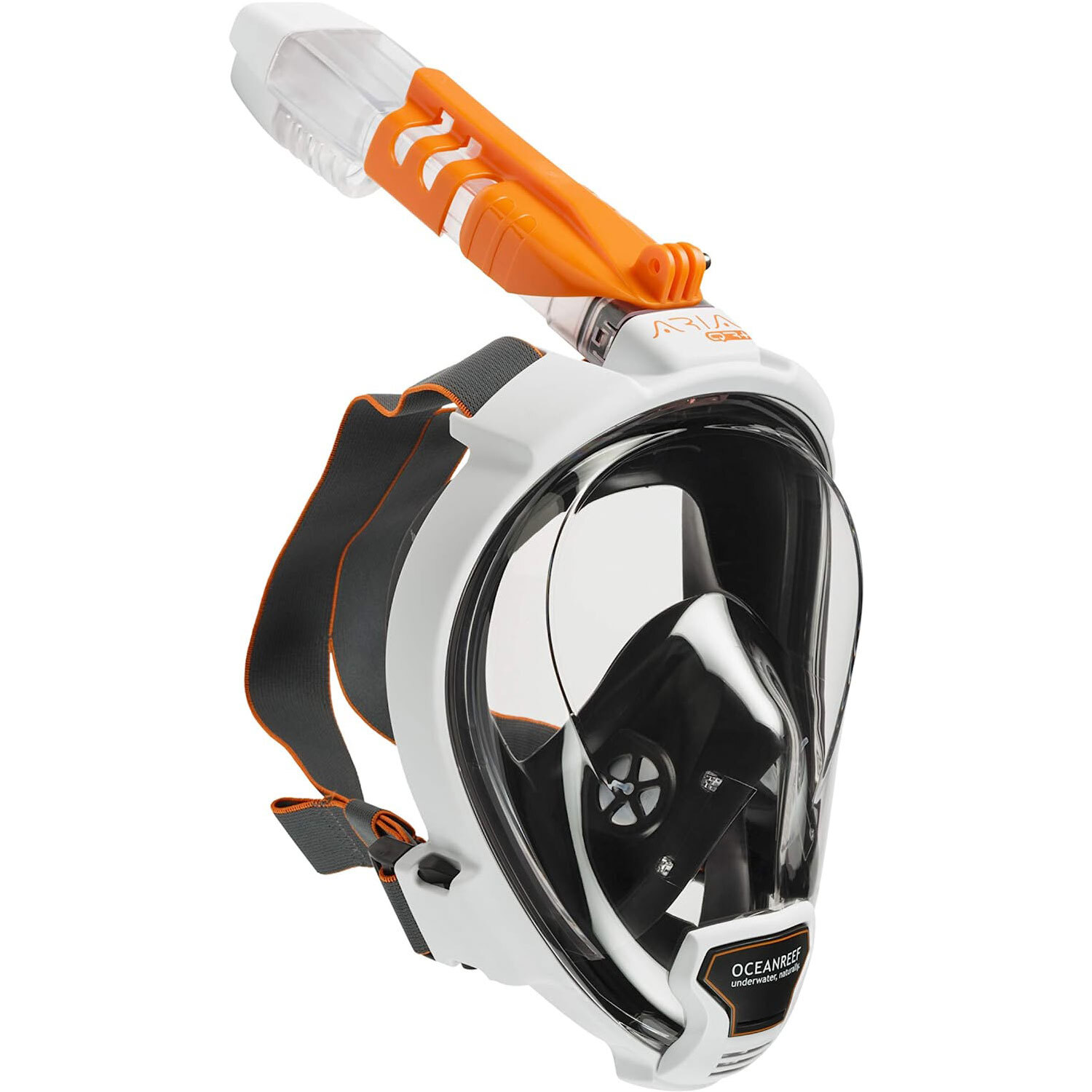 Open Box Ocean Reef ARIA QR+ Full Face Snorkeling Mask White Small/Medium