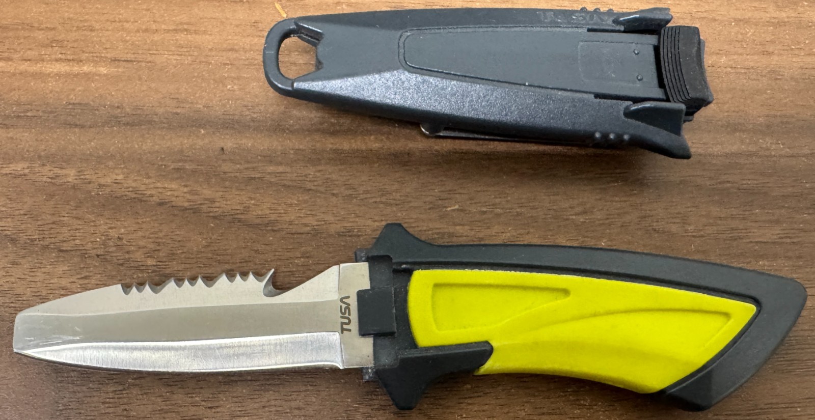 Tusa Mini Blunt Tip Dive Knife – 1009 – 304 S. Steel – Used