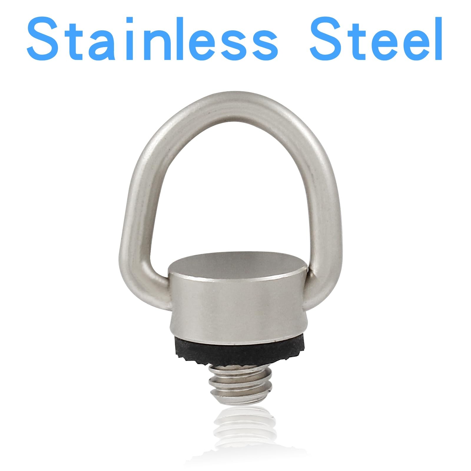 Litoexpe Stainless Steel D Ring Screw, 1/4″-20 Camera Fixing 1/4-20, Silver