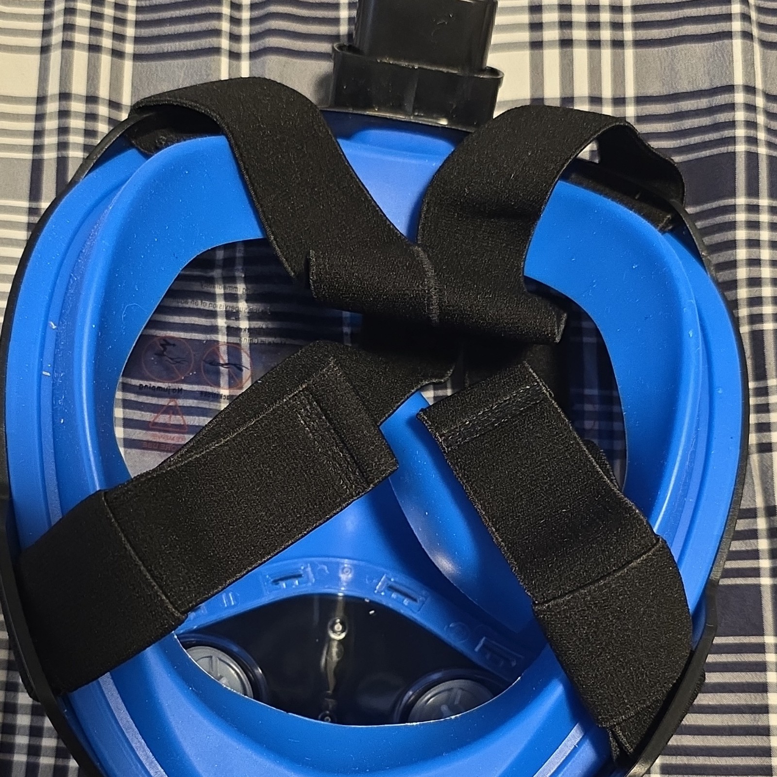 Blue Full Face Diving Mask with Accessories for Diving and Snorkeling ,