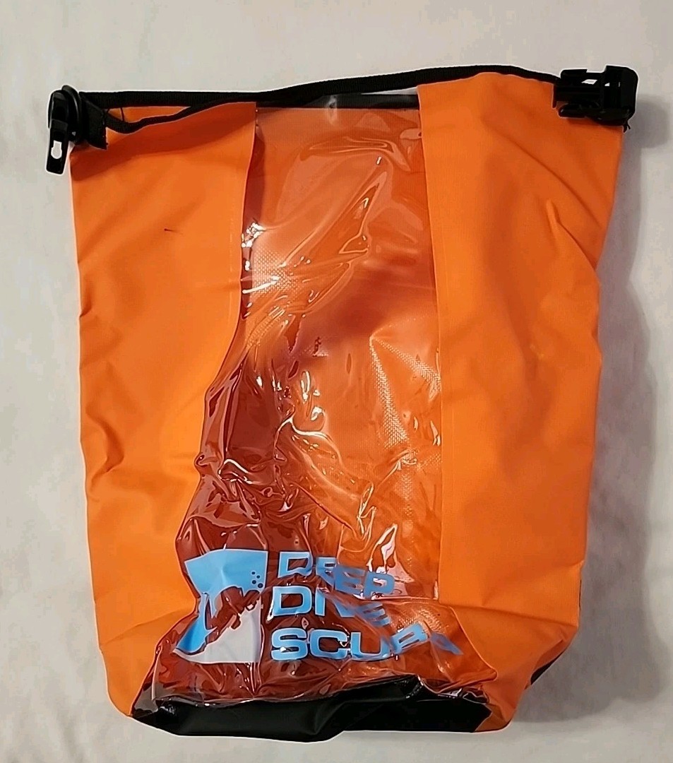 DEEP DIVE SCUBA WATERPROOF DRY BAG 18in X 15in ORANGE