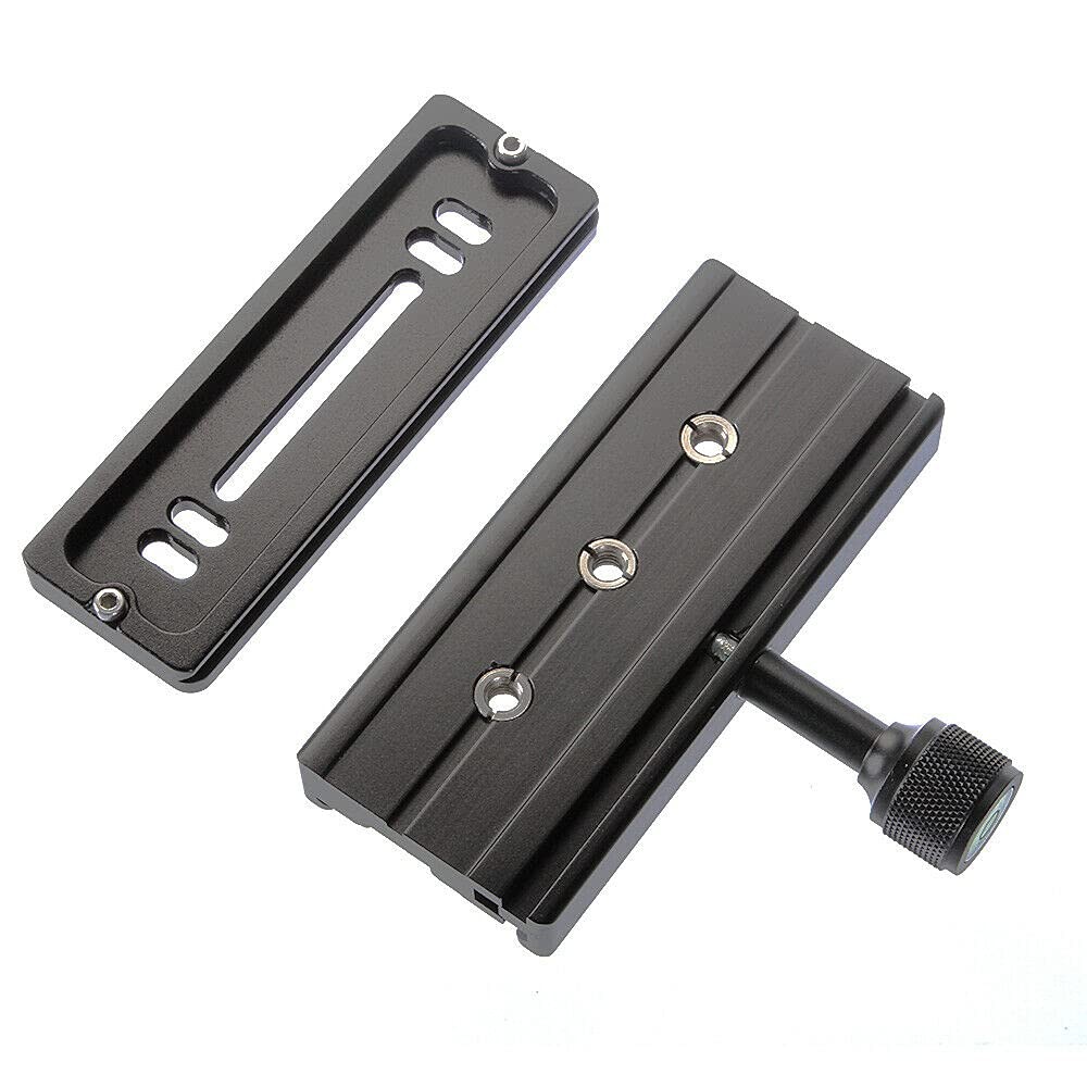 Hersmay 120mm Arca-Swiss Quick Release Plate with QR Clamp Adapter QR-120