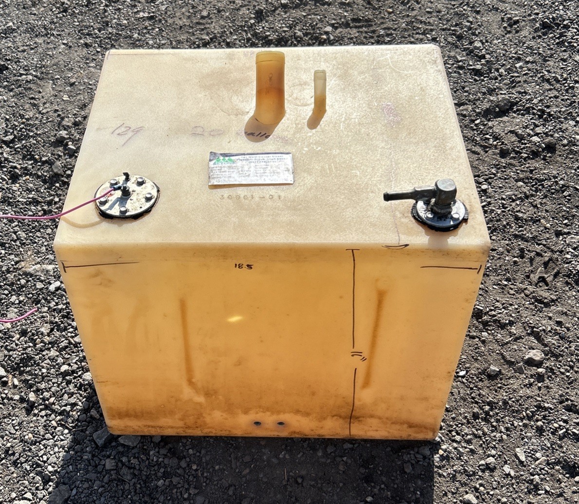 Marine Fuel Tanks Poly Gas Tank Fuel Cell 20 Gal