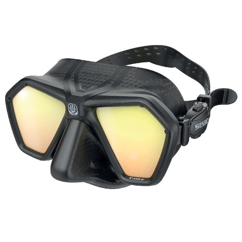 SEA Eagle S/BL LS Black/Yellow Dive Mask (0750066004529A)