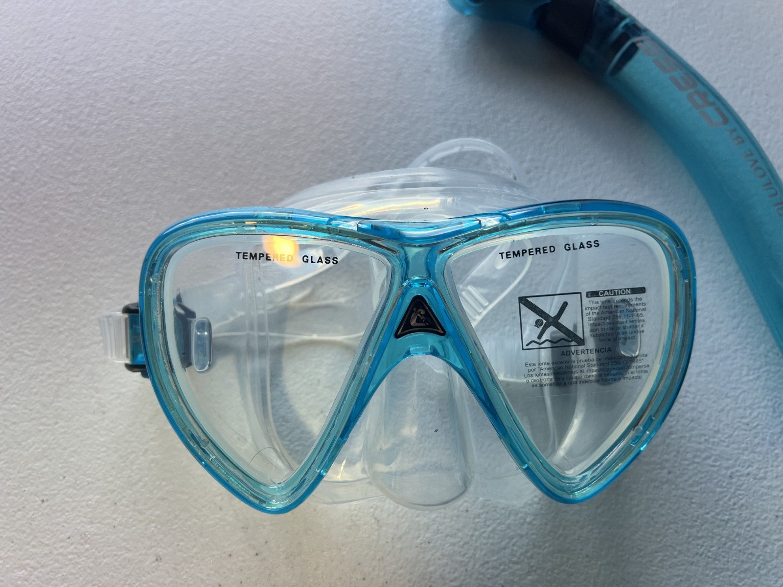 CRESSI Ocean Combo Lightweight Mask with Dry Snorkel With Travel Bag New