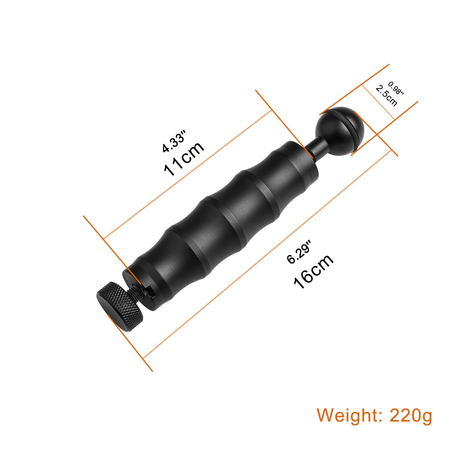 ZJ12 Camera Tray Handle Mount Ball Joint Clamp Dive Light Underwater Photo