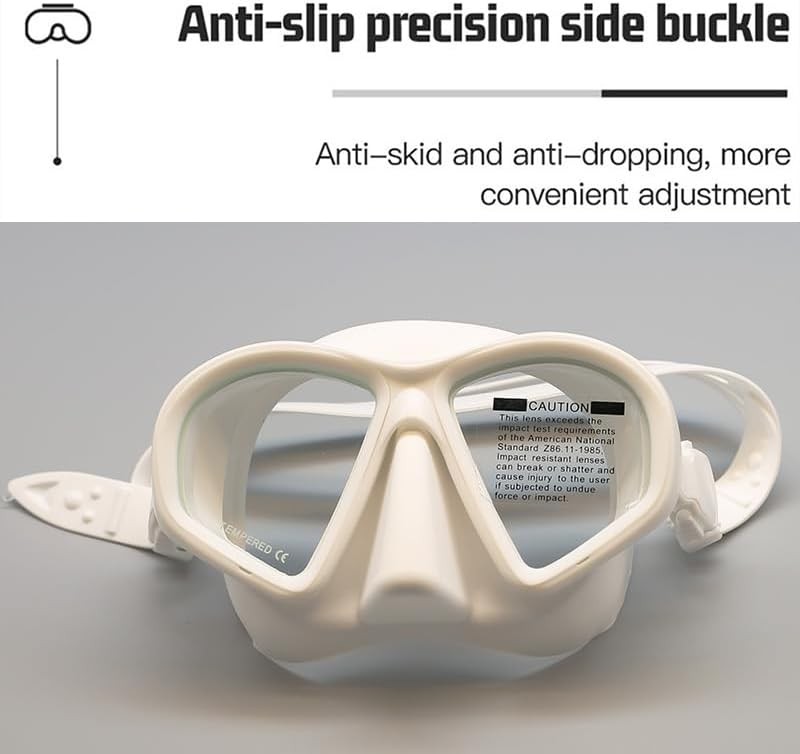 Low Volume Tempered Glass Freediving Mask With Storage Case For Adults