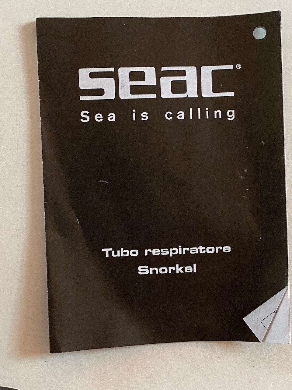 SEAC Snorkel AREATORE Jet S/kl Nero For Snorkel Gear Scuba Swimming Diving