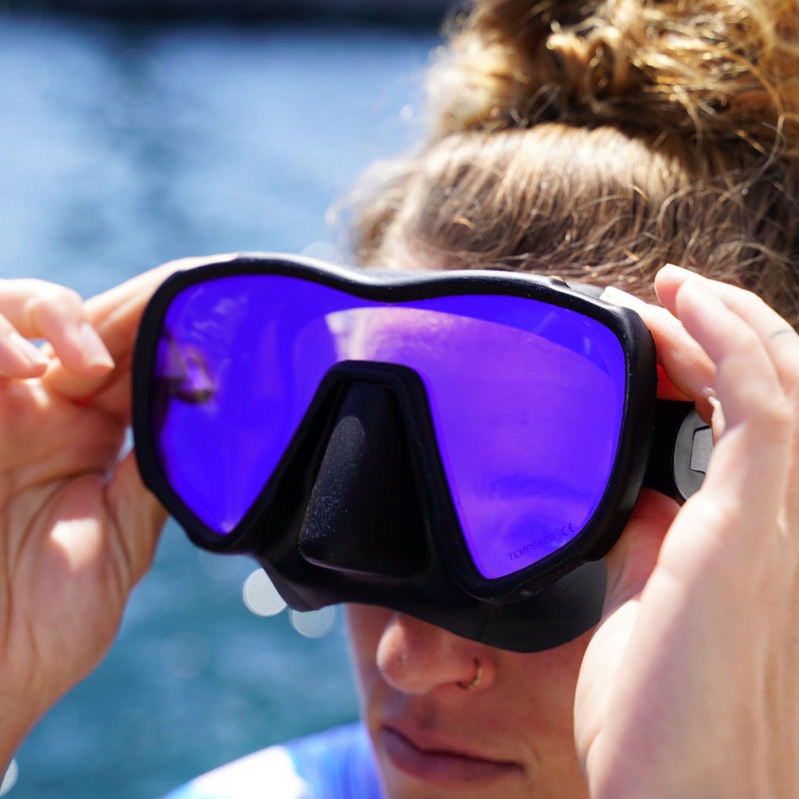 Saekodive Nami Single Lens Frameless Diving Mask – Uv Available Wide View