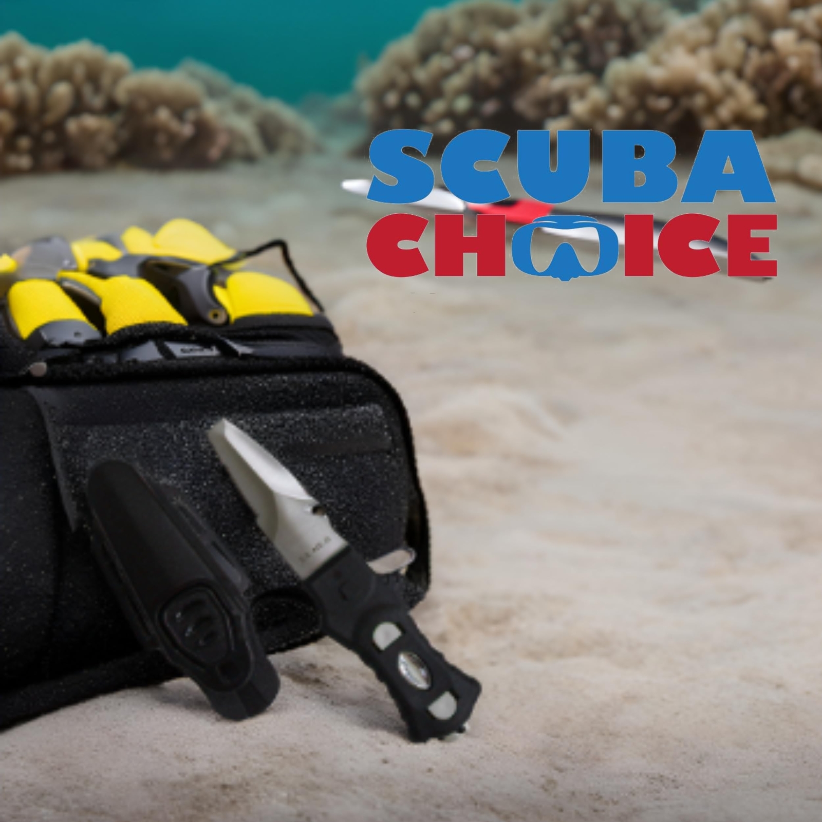 Scuba Choice Compact Stainless Steel Blunt Tip Dive Knife – 2.3″ Plain Edge B…