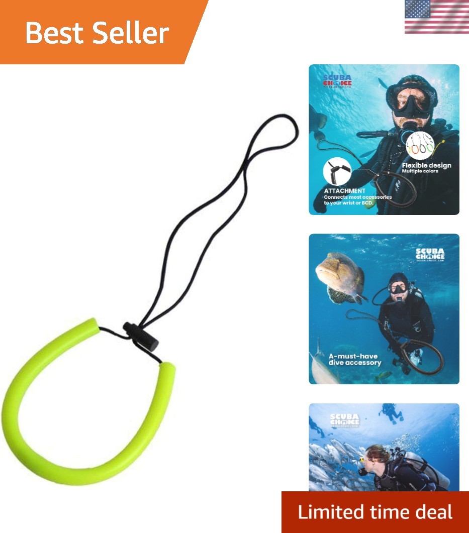 Multi-Color Adjustable Wrist Lanyard for Underwater Gear – Ultimate Safety Strap