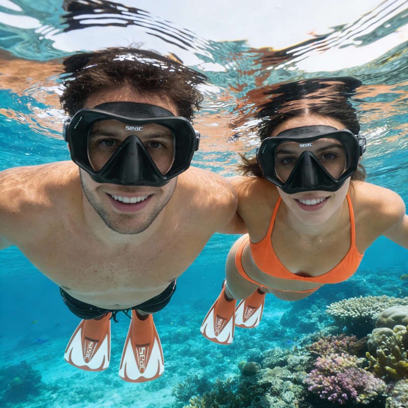 SEAC Pura Frameless Antifog Mask