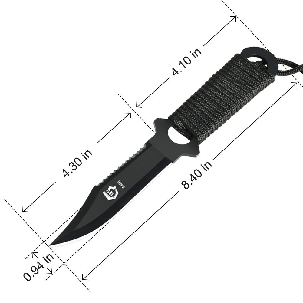 GASHER Scuba Diving Knife with Leg Straps & Sheath, Razor Sharp – Lightweight