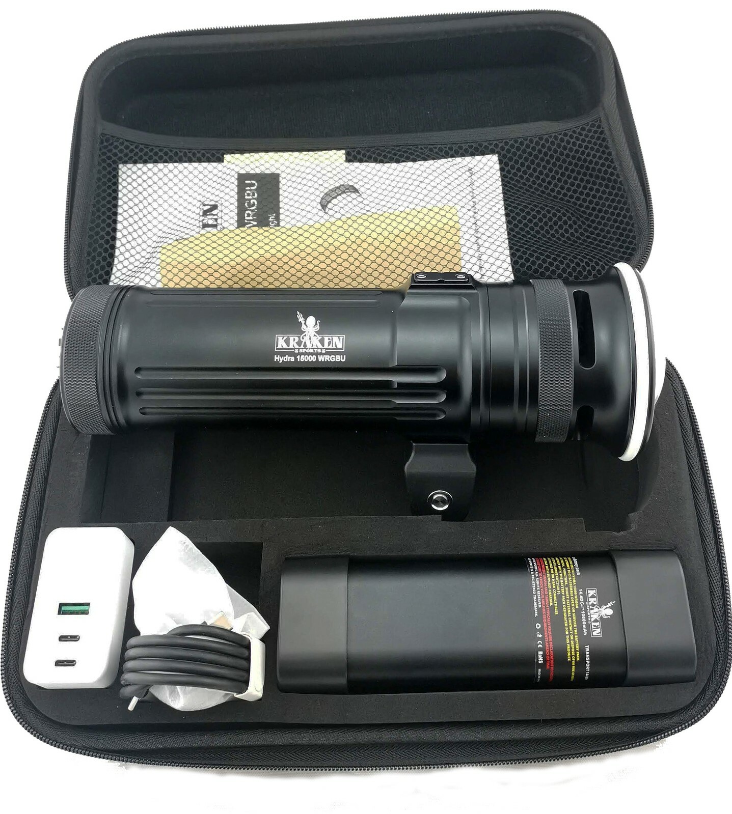 Kraken Hydra 15000 WideRedGreenBlueUV Video Light