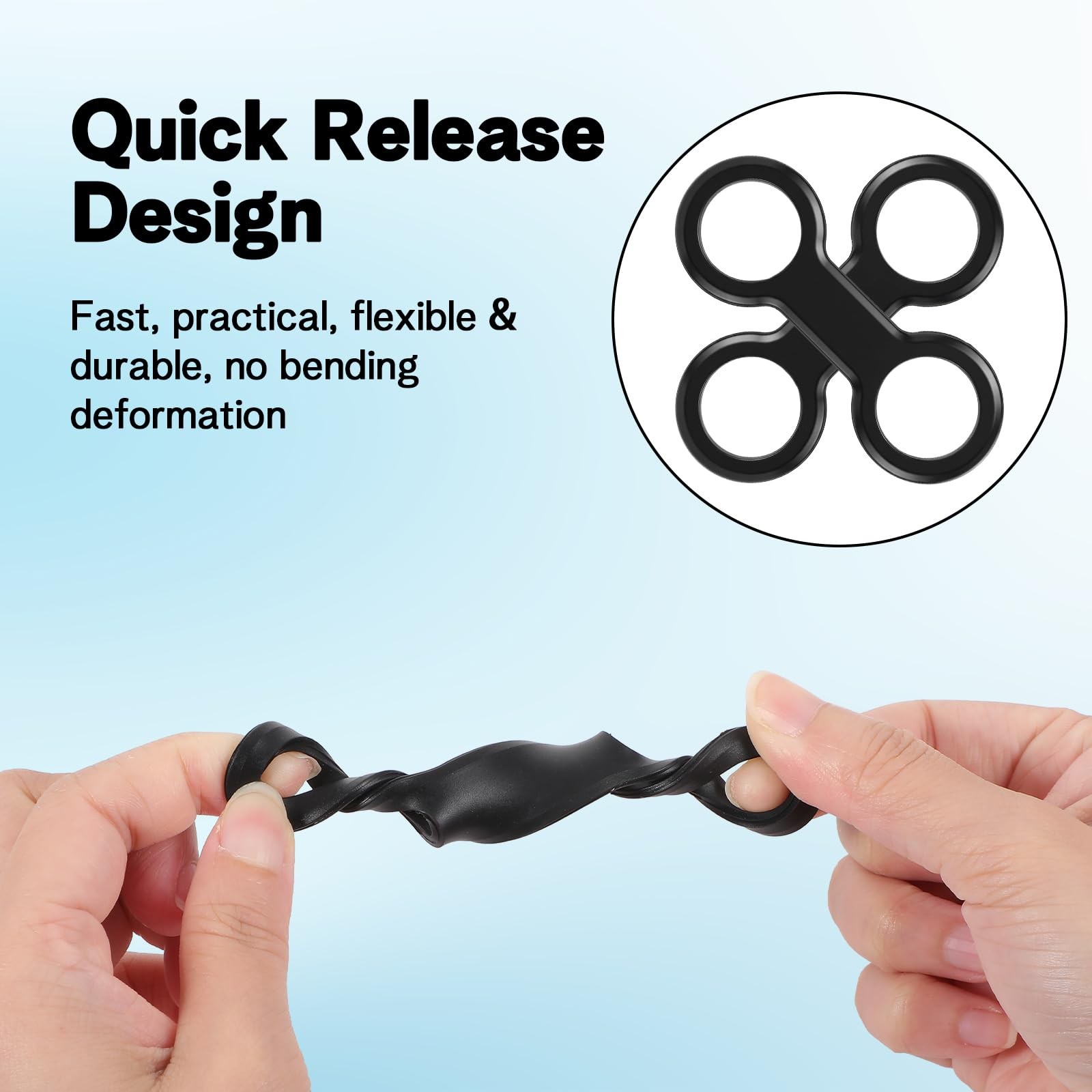 Amaxiu 4 Pcs Snorkel Inner Diameter 2.2cm/0.87in, Length 9cm/3.54″, Black