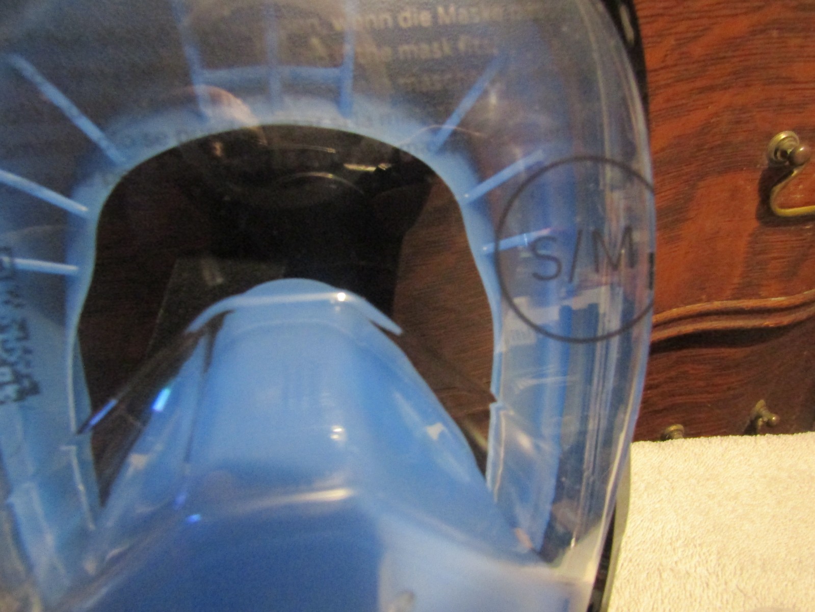 Full Face Snorkel Mask Adult CO2 Safe From Khroom small/medium NEW