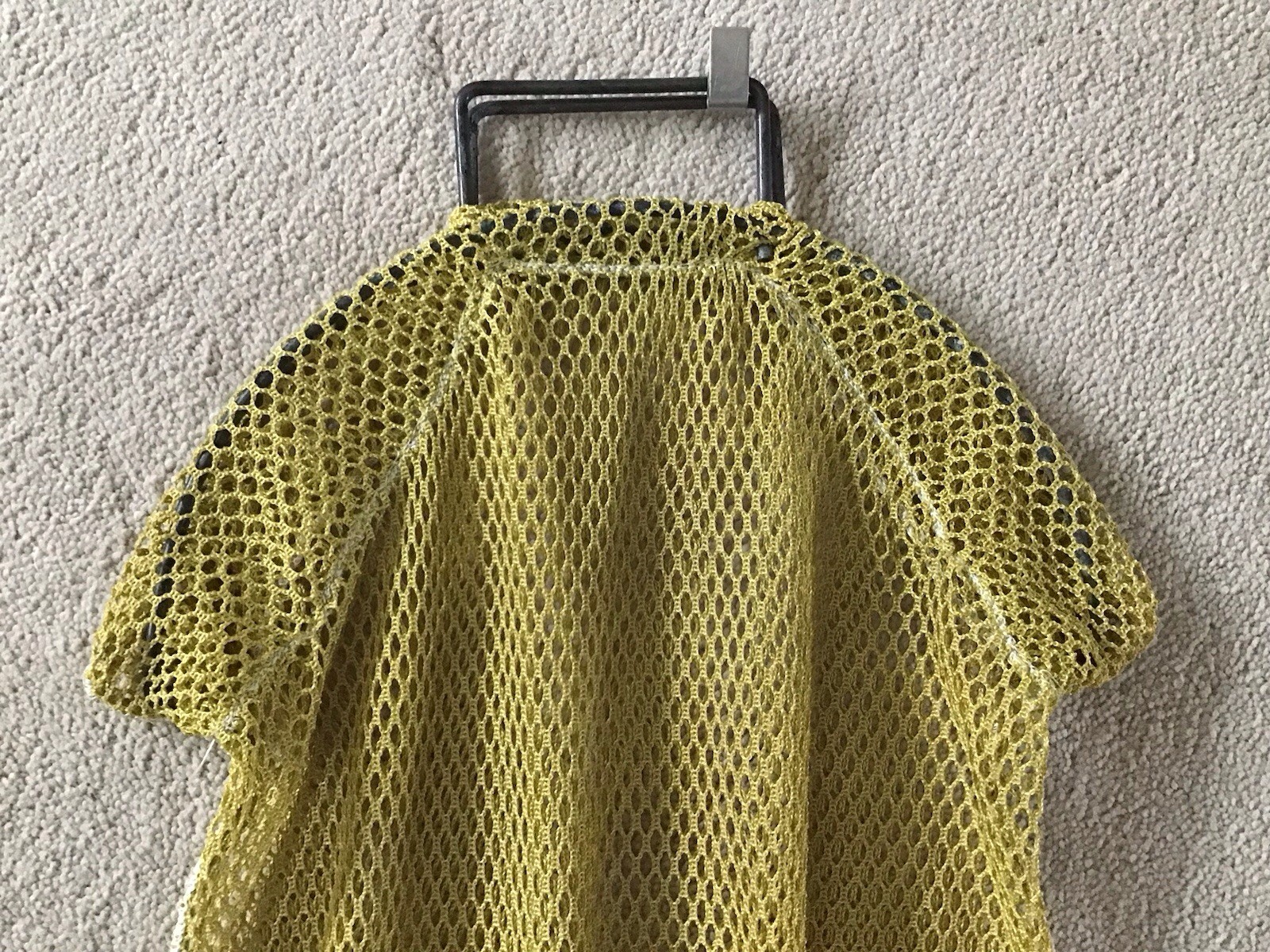 Scuba Snorkeling Yellow Nylon Mesh Gear Bag 27 1/2″
