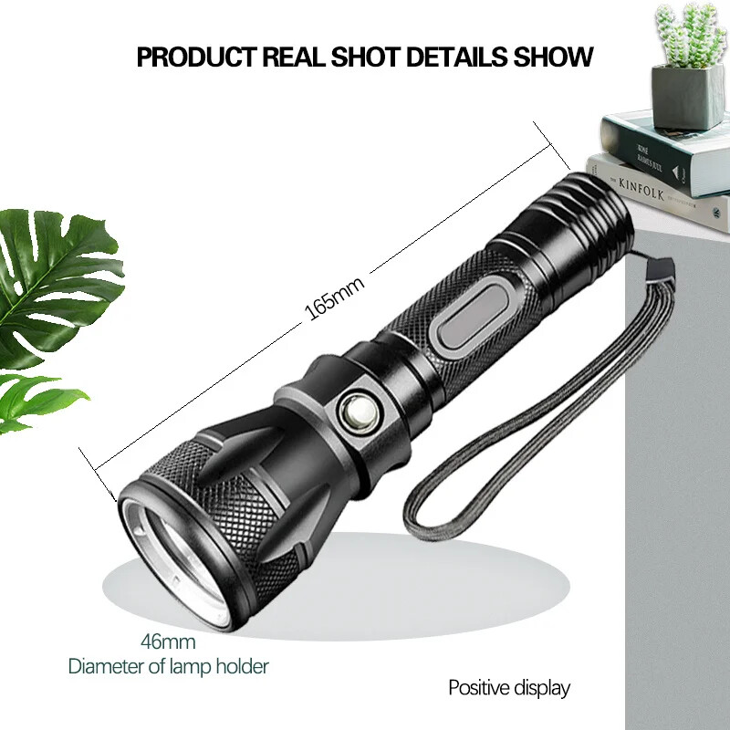 250000LM Scuba Diving Light Underwater LED Flashlight Dive Underwater Lighting
