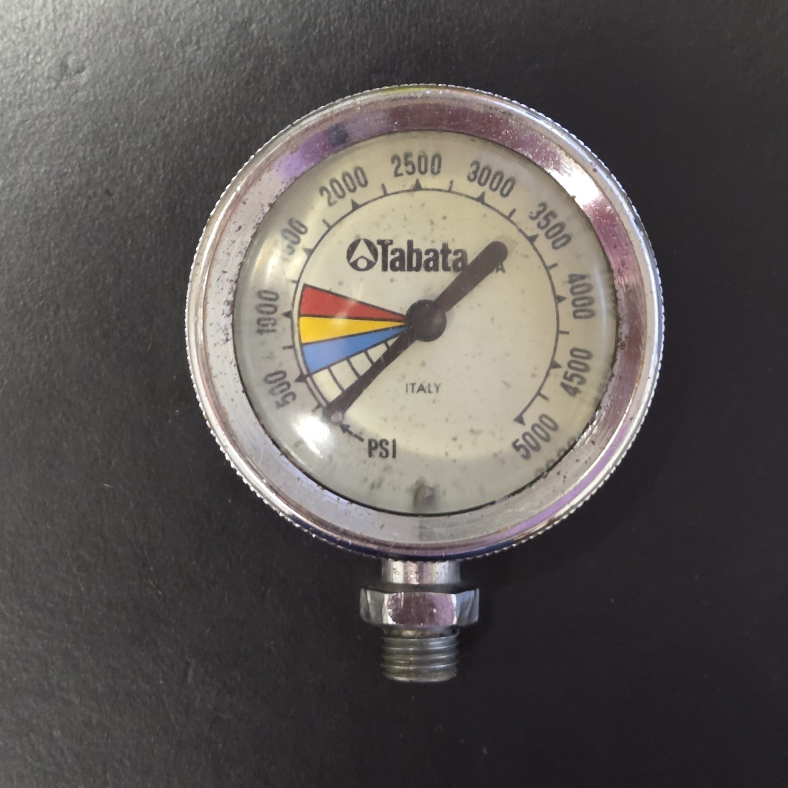 Tusa SPG Scuba Dive Air Gauge – 2.5″ Tabata For Regulator – Tested & Working