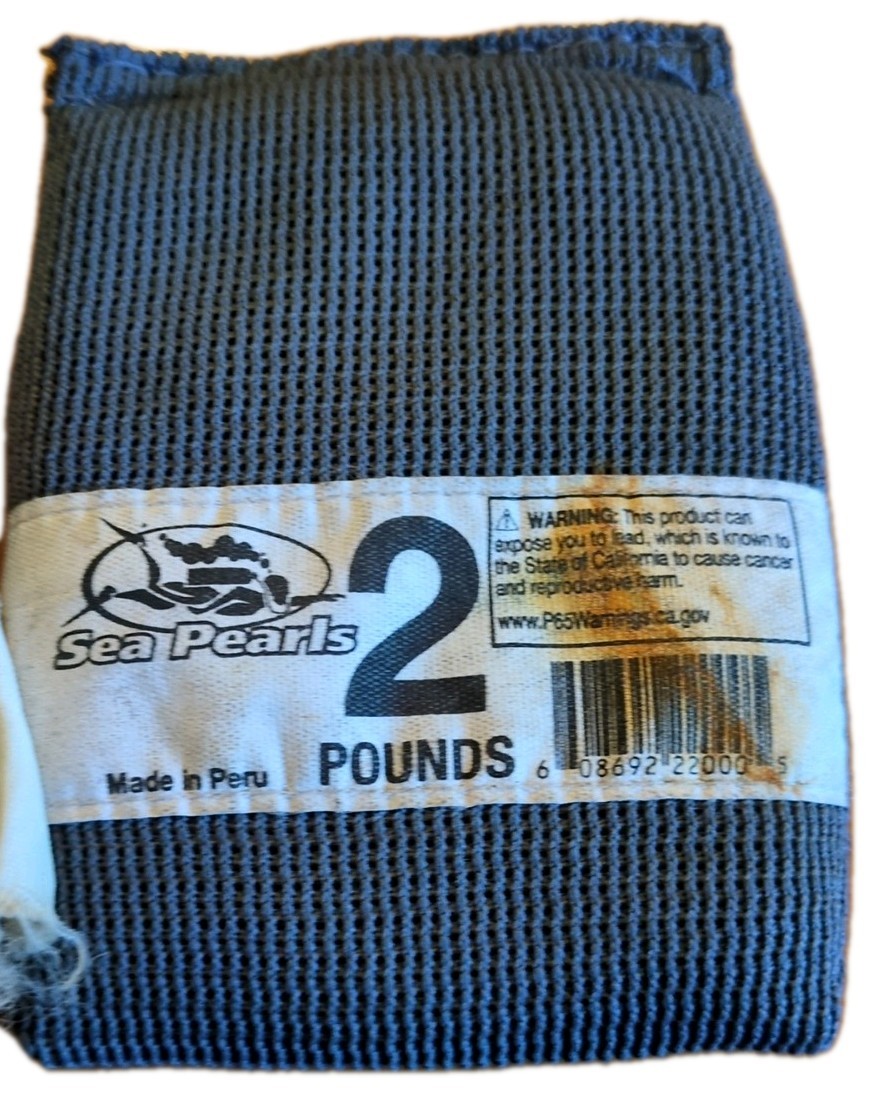 Lot Of 3 Scuba Weight Bags, 2lbs Each, Total Of 6lbs